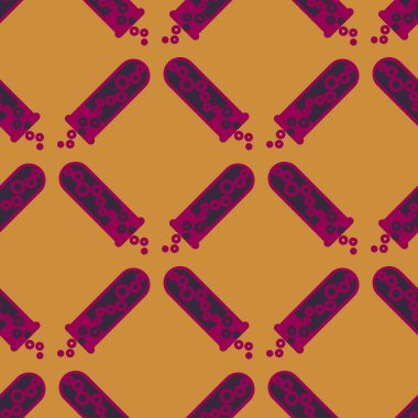 Kimya test tüpleri parlak arka plan üzerinde. Seamless modeli.