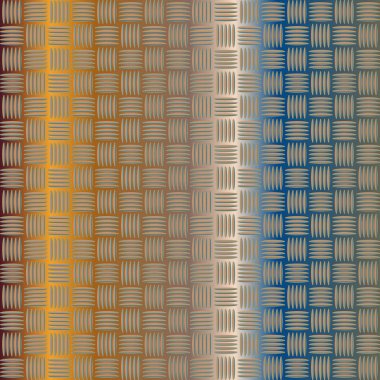 Oluklu Metal Dikişsiz desen vektör çizim.