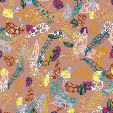 Tüyler, vektör çizim ile zemin 