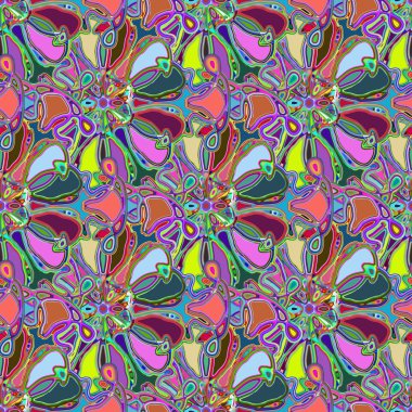 Soyut kaleydoskop renkli Dikişsiz desen arka planı için. 