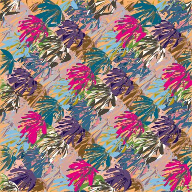 Soyut geometrik renkli seamless modeli, arka plan