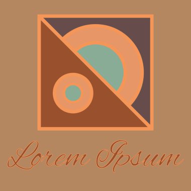 Geometrik çizgi logo. Tasarımınız için benzersiz doğrusal rozeti. Geometrik soyut şablon kavram simgesi.