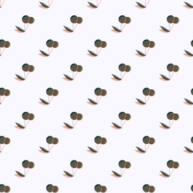 kiraz seamless modeli. Tekstil Ambalaj ve duvar kağıtları için iyi.