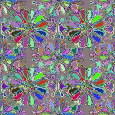 Soyut kaleydoskop renkli Dikişsiz desen arka planı için. 