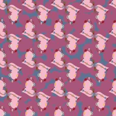 Soyut kalpler Dikişsiz desen arka planı için. 