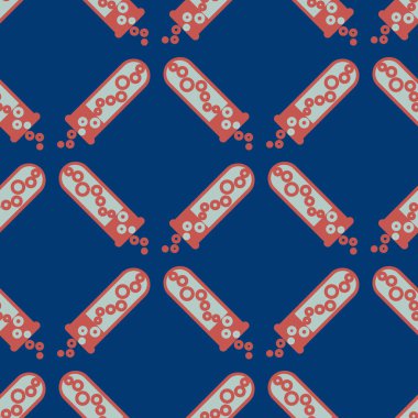 Kimya test tüpleri parlak arka plan üzerinde. Seamless modeli.