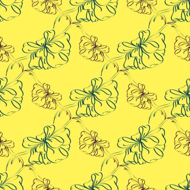 Çok renkli yay ve kurdeleler parlak seamless modeli.