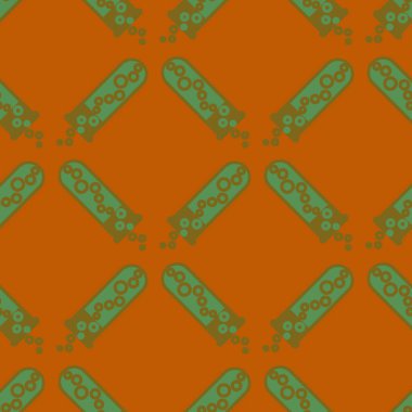 Kimya test tüpleri parlak arka plan üzerinde. Seamless modeli.