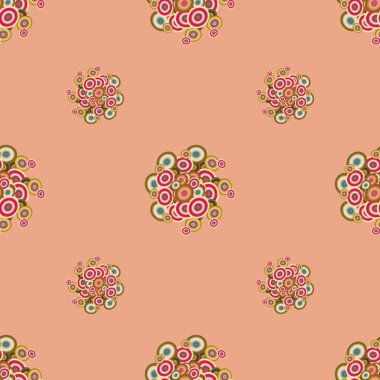 Daireler, arka plan ile geometrik seamless modeli