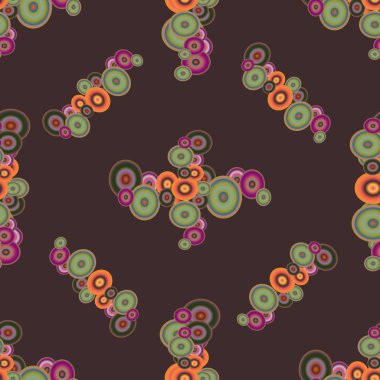 Soyut geometrik renkli seamless modeli daireler ile