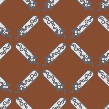 Kimya test tüpleri parlak arka plan üzerinde. Seamless modeli.