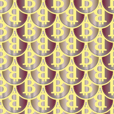 bitcoins parlak parlak pahalı sikkeleri ile Seamless modeli 