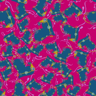 Soyut kalpler Dikişsiz desen arka planı için. 