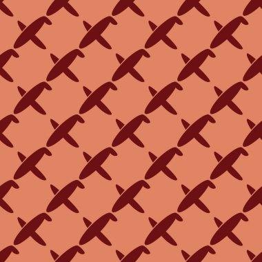 Uçakların, vektör çizim seamless modeli