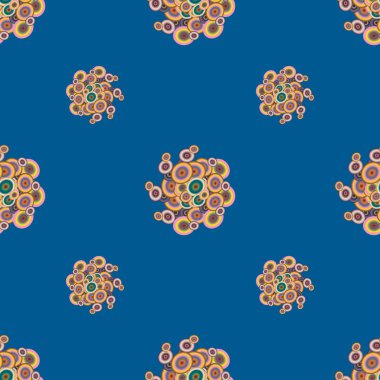 Daireler, arka plan ile geometrik seamless modeli