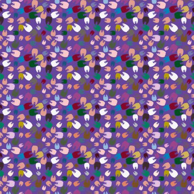 Çok renkli diş parlak Dikişsiz desen arka planı için.