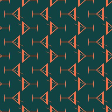 Tropik kokteyller renkli seamless modeli