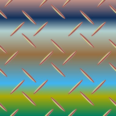 Oluklu Metal Dikişsiz desen vektör çizim.