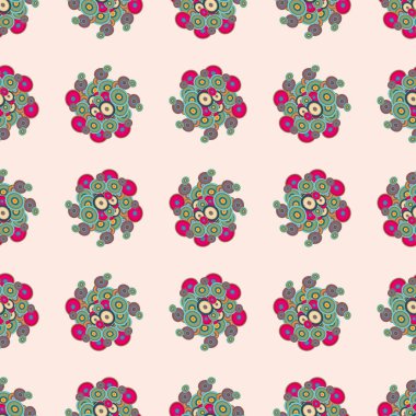 Daireler, arka plan ile geometrik seamless modeli