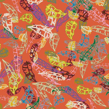 Tüyler, vektör çizim ile zemin 