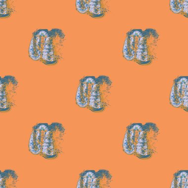 Bulutlar Dikişsiz desen şeklinde suluboya soyut leke.