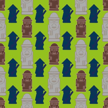 Dol hareubangs, tol harubangs, büyük taş heykeller Jeju Adası'nda Güney Kore Güney ucu bulundu olarak da adlandırılır. Seamless modeli