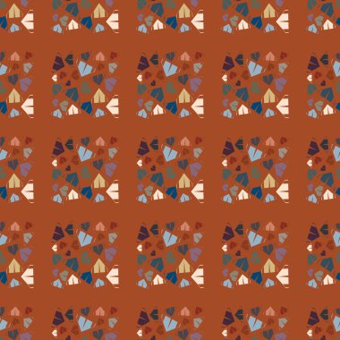 çizgi film kamp çadırları ile renk seamless modeli