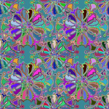 Soyut kaleydoskop renkli Dikişsiz desen arka planı için. 