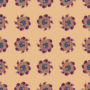 Daireler, arka plan ile geometrik seamless modeli