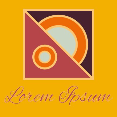 Geometrik çizgi logo. Tasarımınız için benzersiz doğrusal rozeti. Geometrik soyut şablon kavram simgesi.