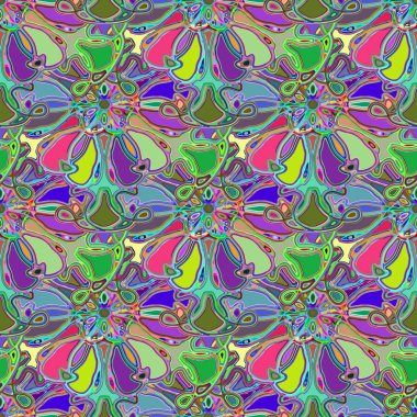 Soyut kaleydoskop renkli Dikişsiz desen arka planı için. 