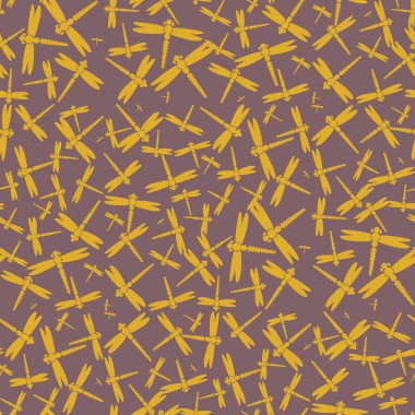 Dekoratif renkli seamless modeli ile şirin yusufçuk