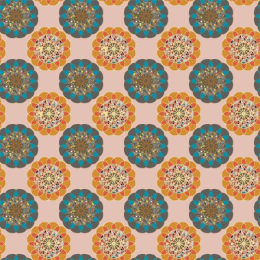  soyut çiçek geometrik Dikişsiz desen arka planı için