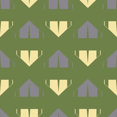 çizgi film kamp çadırları ile renk seamless modeli