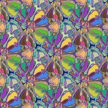 Soyut kaleydoskop renkli Dikişsiz desen arka planı için. 