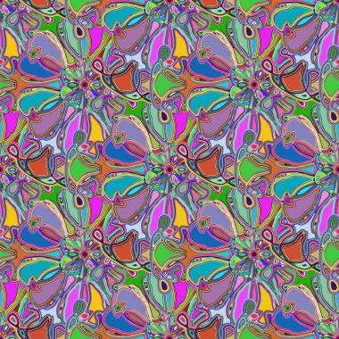 Soyut kaleydoskop renkli Dikişsiz desen arka planı için. 