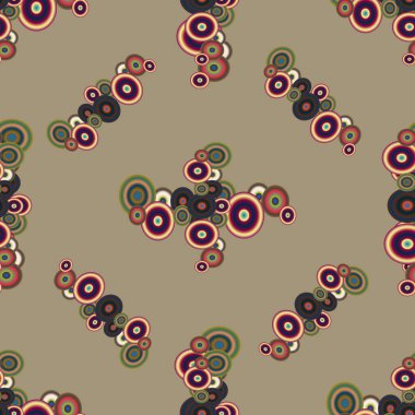 Soyut geometrik renkli seamless modeli daireler ile