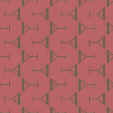 Tropik kokteyller renkli seamless modeli