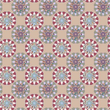  soyut çiçek geometrik Dikişsiz desen arka planı için