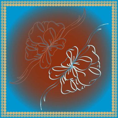 Set çekilmiş yay izole el renk arka plan üzerinde.