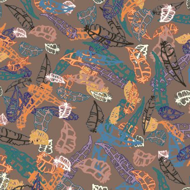 Tüyler, vektör çizim ile zemin 