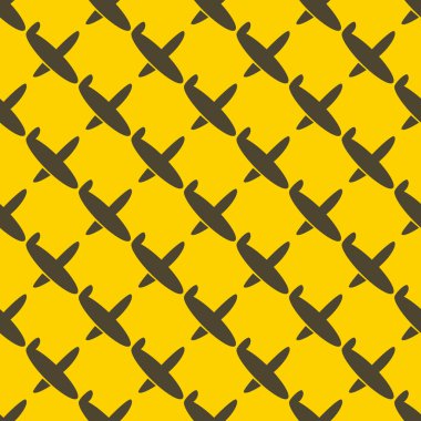 Uçakların, vektör çizim seamless modeli