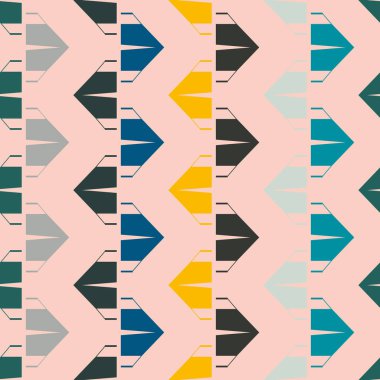 çizgi film kamp çadırları ile renk seamless modeli