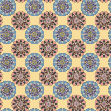  soyut çiçek geometrik Dikişsiz desen arka planı için