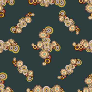 Soyut geometrik renkli seamless modeli daireler ile