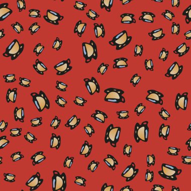 Kahve ya da çay Dikişsiz desen bardak.