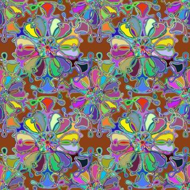 Soyut kaleydoskop renkli Dikişsiz desen arka planı için. 