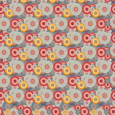 Soyut geometrik renkli seamless modeli daireler, arka plan ile