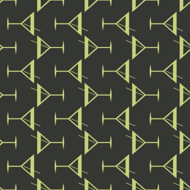 Tropik kokteyller renkli seamless modeli