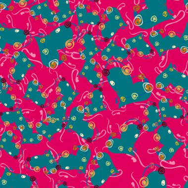 Soyut kalpler Dikişsiz desen arka planı için. 